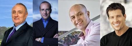 Dr. Richard Bandler, Paul McKenna, Peter Sasín a Tony Robbins